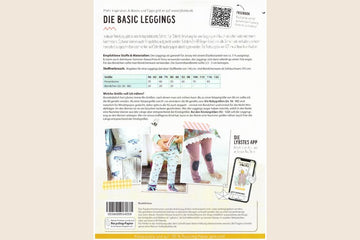 Papierschnittmuster "Basic Leggings" von Lybstes (Gr. 56-122)